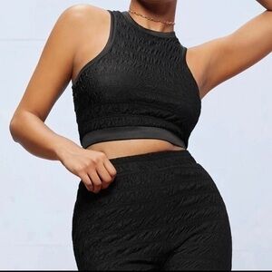 Black Crop Top stretch various sizes
